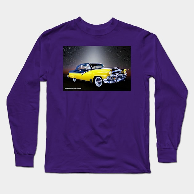 Ford Fairlane Sunliner Long Sleeve T-Shirt by Burtney